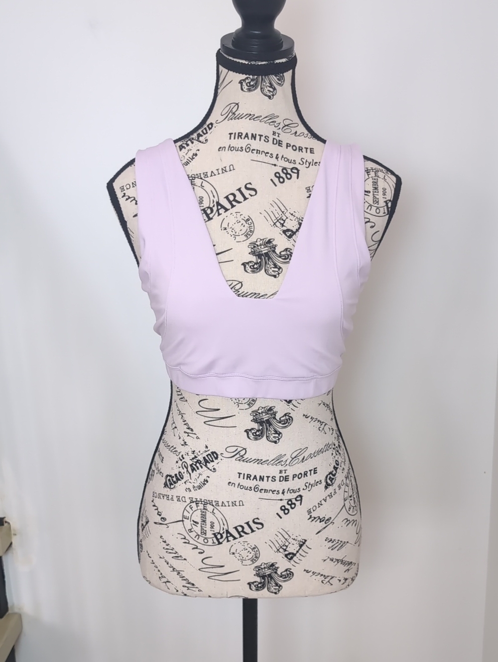 FREE PEOPLE MOVEMENT | Women's Soft Lavender Deep Plunge Mesh Lined Sports Bra